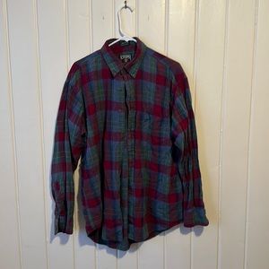 Mens Vintage Ralph Lauren Chaps Long Sleeve Plaid Flannel shirt Large